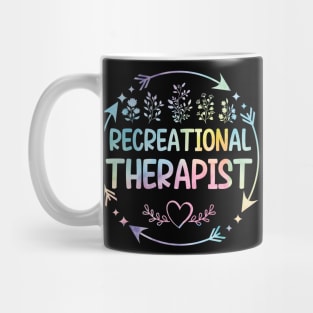 Recreational Therapist cute floral watercolor Mug